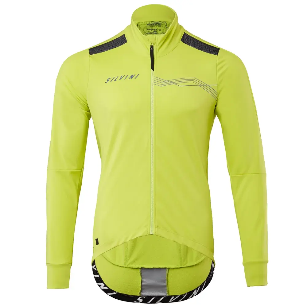 Silvini Kurtka rowerowa męska Silvini Ghisallo lime-blue