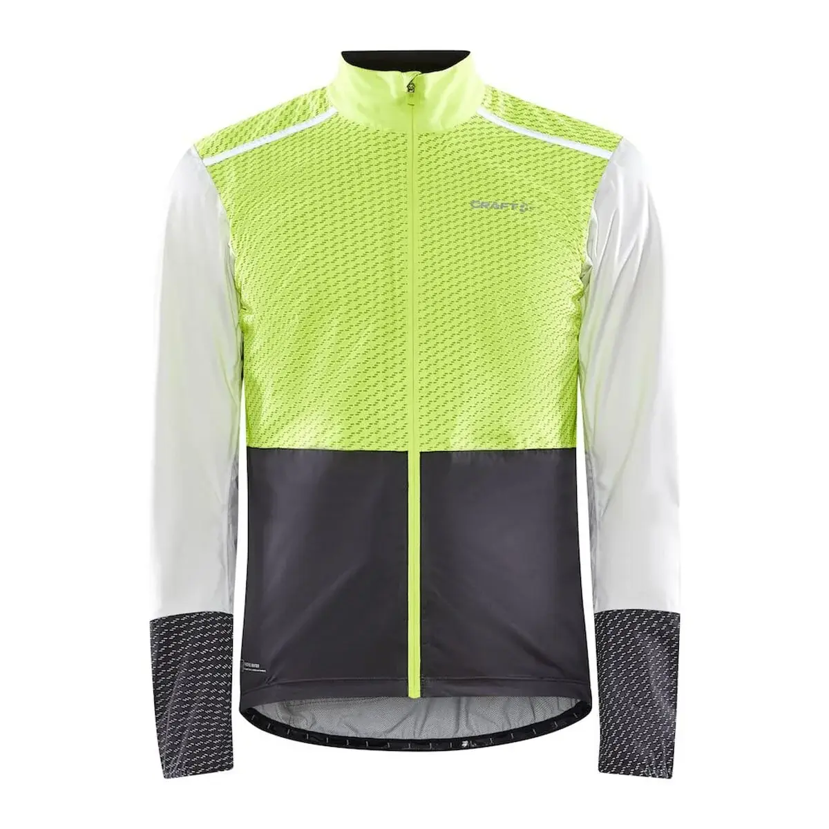 Craft Kurtka rowerowa męska Craft ADV Hydro Lumen żółty z białym