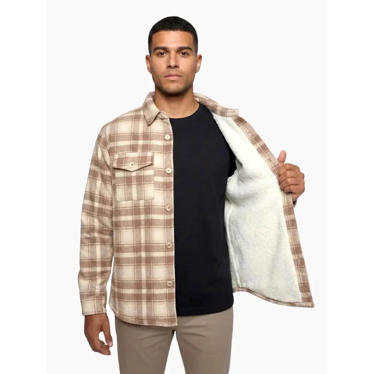 Koszula męska Husky Givi beige