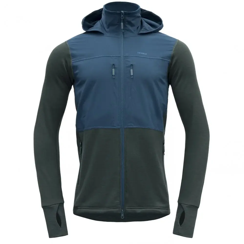 Bluza / kurtka merino męska Devold Heroy Hybrid JKT Man woods/flood
