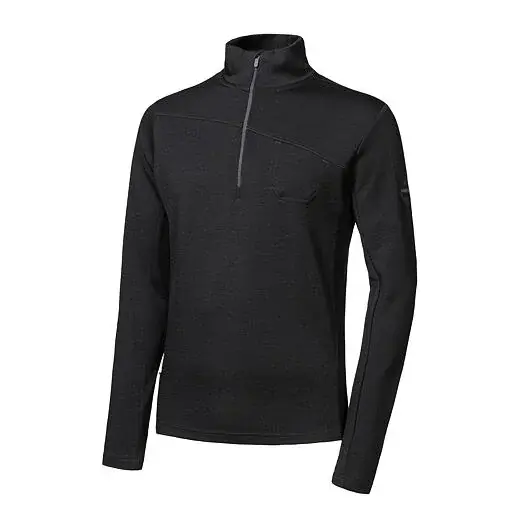 Sensor Bluza rozpinana z długim rękawem męska Sensor MERINO EXTREME UP czarny
