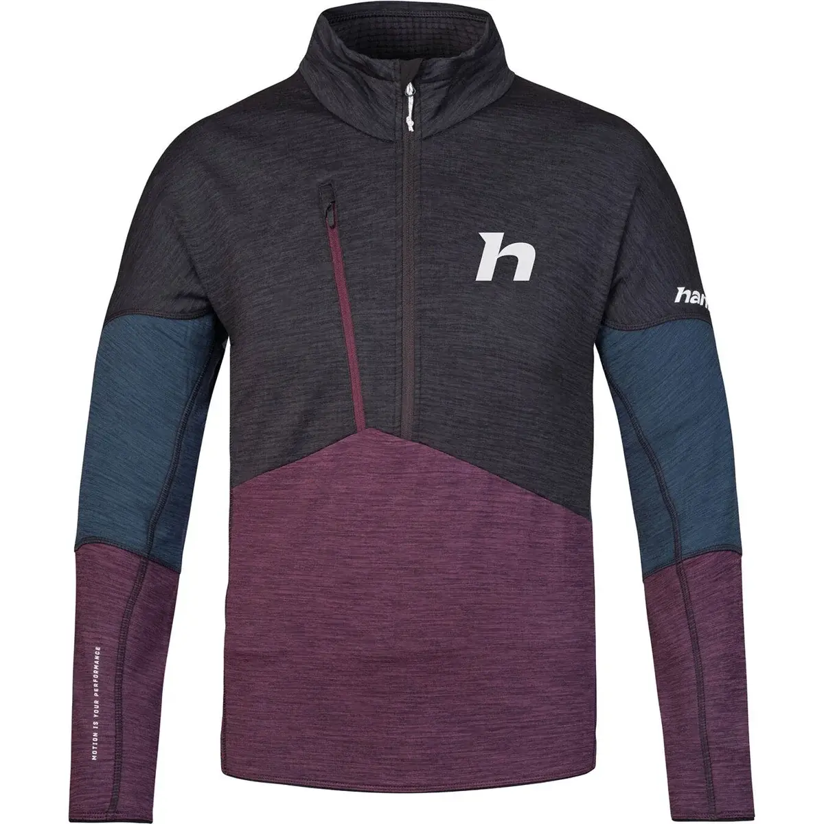 Bluza męska Hannah Niro HZ anthracite/prune purple mel
