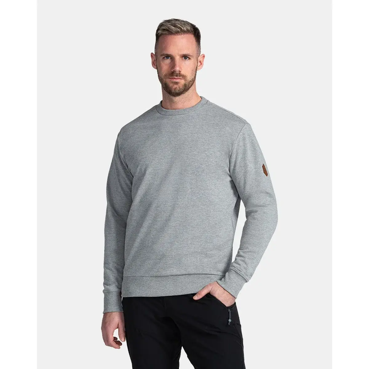 Kilpi Bluza crewneck męska Kilpi Oiran-M jasnoszary