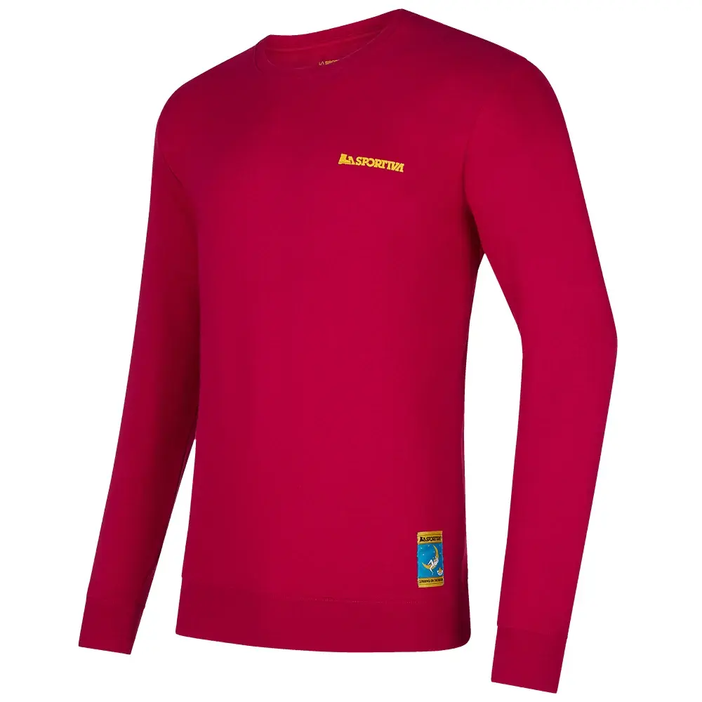 Bluza męska La Sportiva CLIMBING ON THE MOON fucsia/giallo