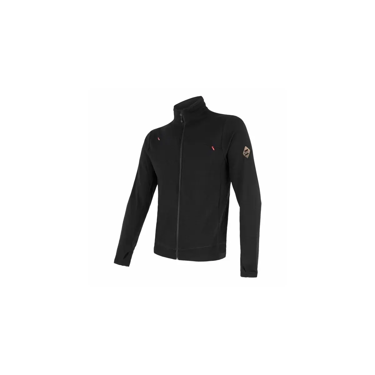 Sensor Bluza termoaktywna z zamkiem męska Sensor Merino Upper czarny