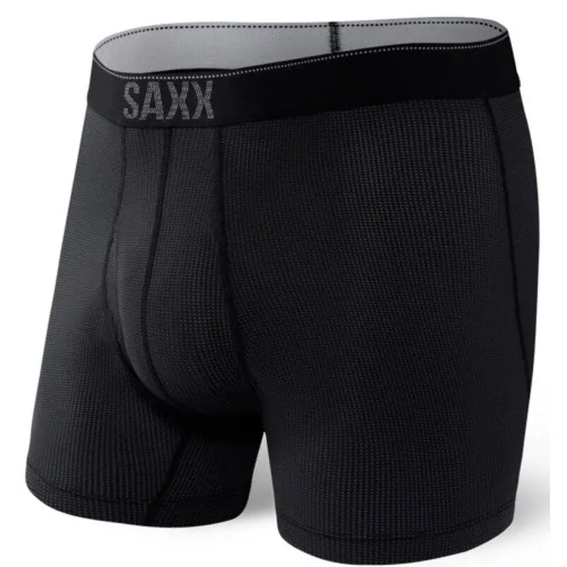 SAXX Bokserki męskie SAXX Quest QDM Boxer Brief Fly black II