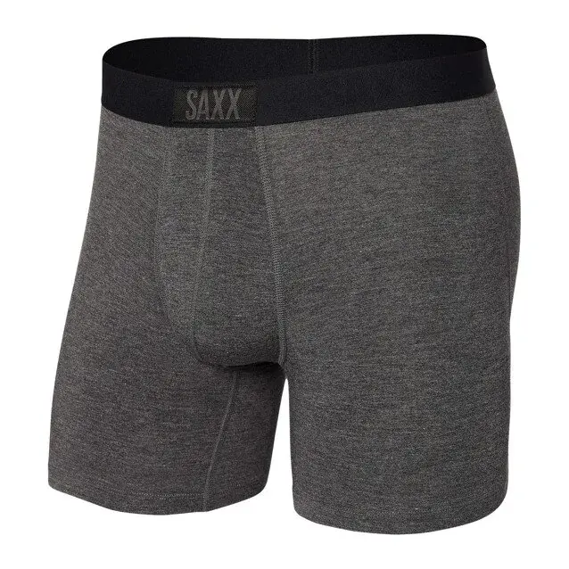 SAXX Bokserki męskie SAXX Vibe Super Soft Boxer Brief graphite heathe