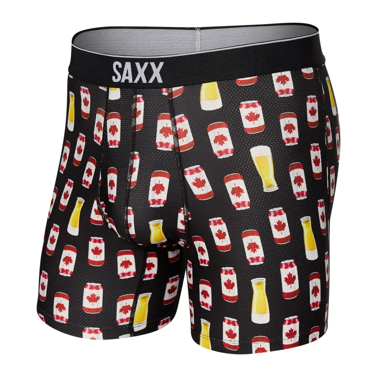 SAXX Bokserki męskie SAXX Volt Breathable Mesh Boxer Brief canadian lager