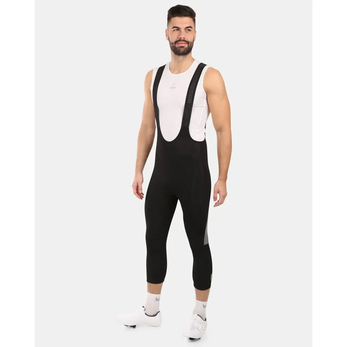 Kilpi Legginsy rowerowe 3/4 męskie Kilpi ARENAL-M czarny
