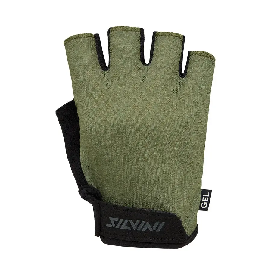 Silvini Rękawiczki rowerowe męskie Silvini Gaiono olive-black