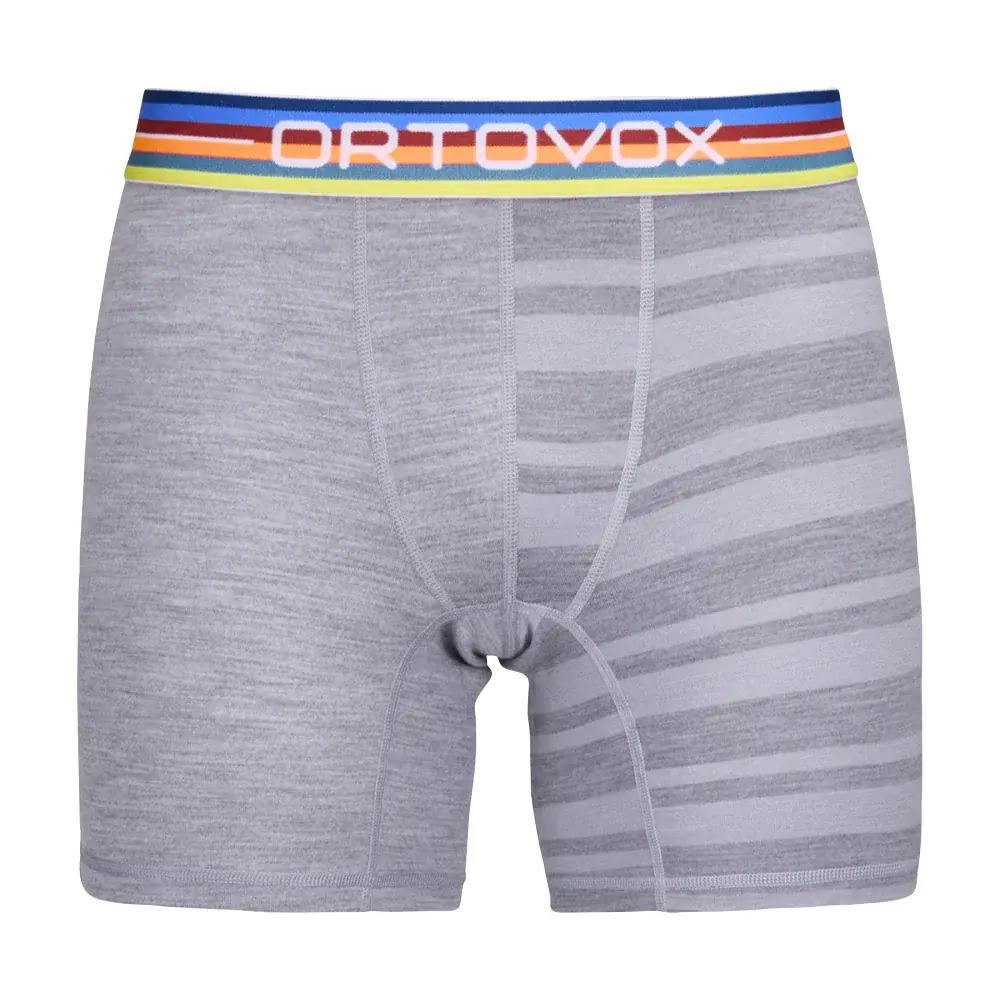 Ortovox Bokserki termoaktywne męskie Ortovox 185 Rock'n'Wool Boxer Grey Blend