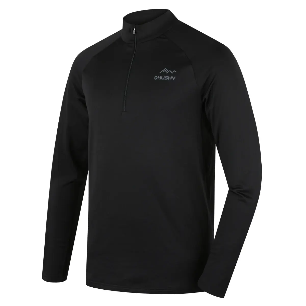 Koszulka termoaktywna męska Husky Tromi Zip M black