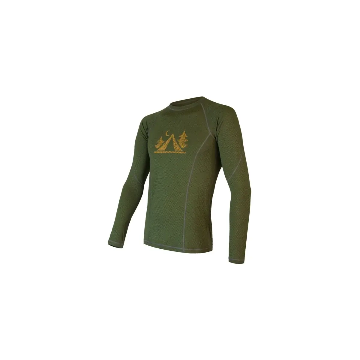 Sensor Koszulka termoaktywna męska Sensor Merino DF Camp długi rękaw safari green