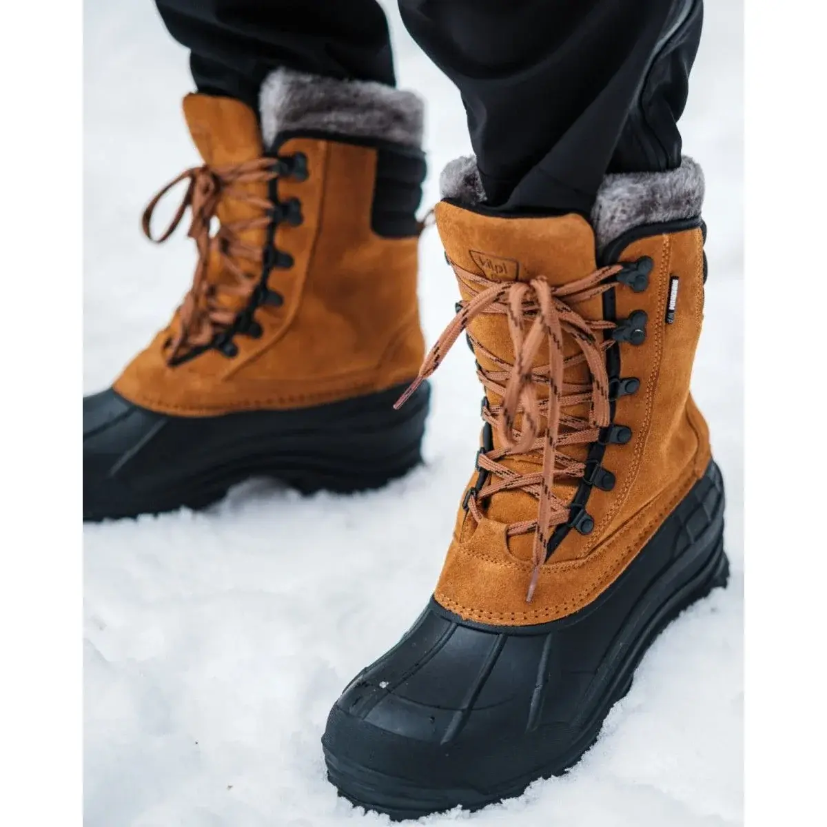 Kilpi Buty za kostkę męskie Kilpi ANTARTIC HIGH WP-M brązowy