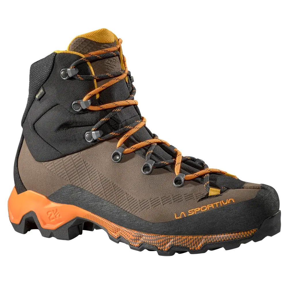 Buty za kostkę męskie La Sportiva Aequilibrium Trek GTX chocolate/papaya_n05y02