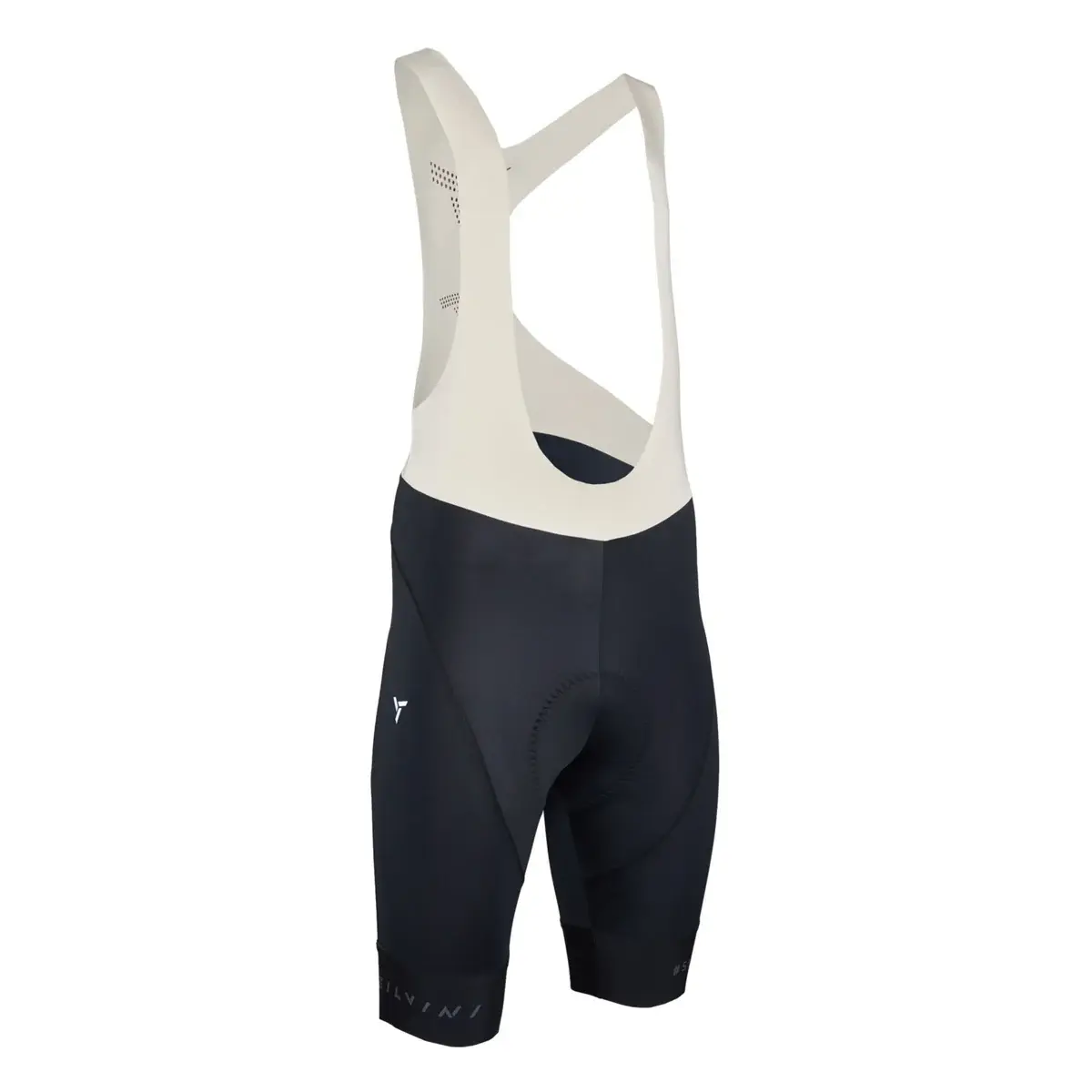 Silvini Szorty męskie Silvini z szelkami MP2626 Suelo Bib black-cream