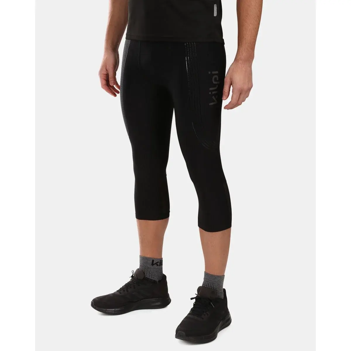 Kilpi Legginsy do biegania męskie Kilpi Terry-M czarny