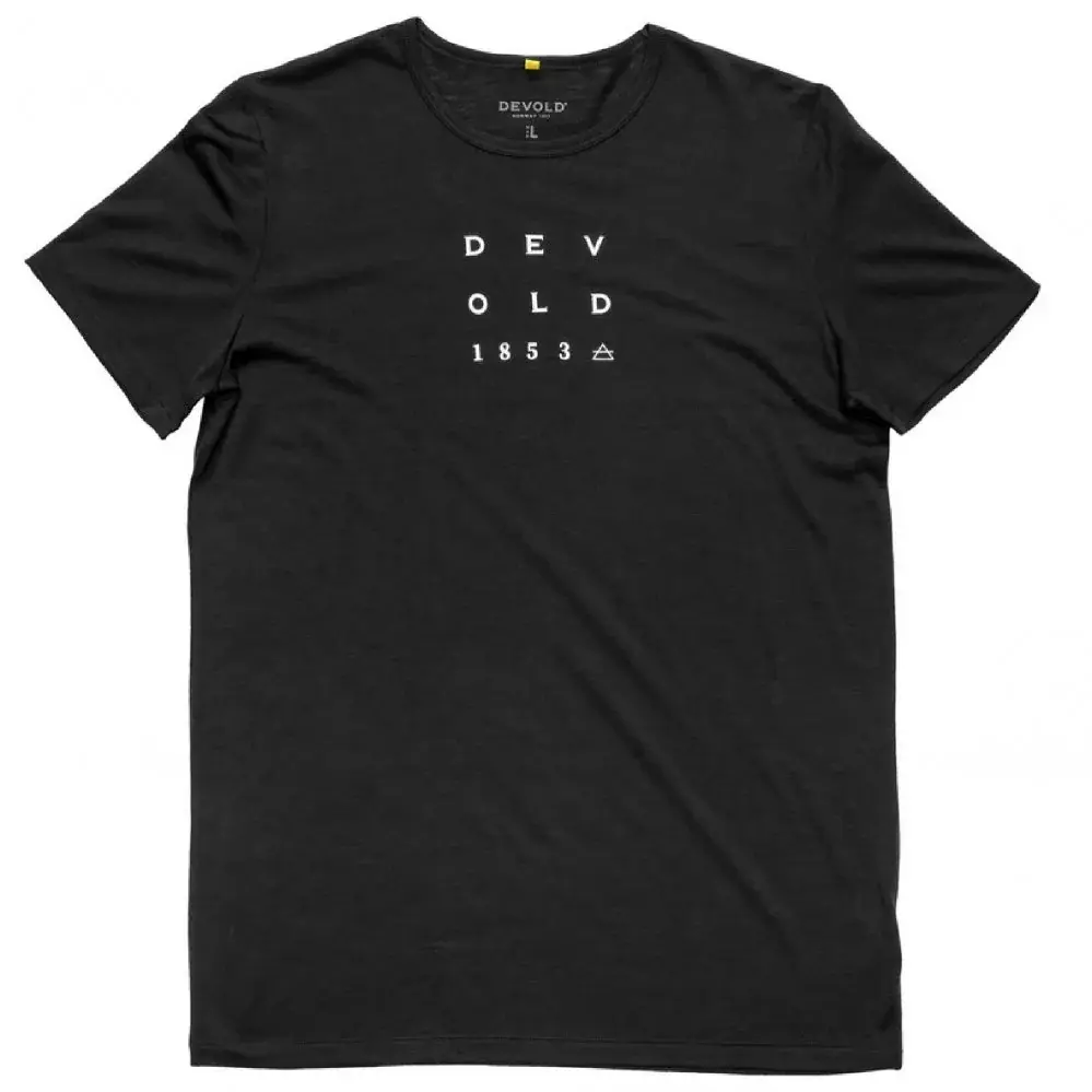 Devold Koszulka merino męska Devold Active "1853" Tee Man black