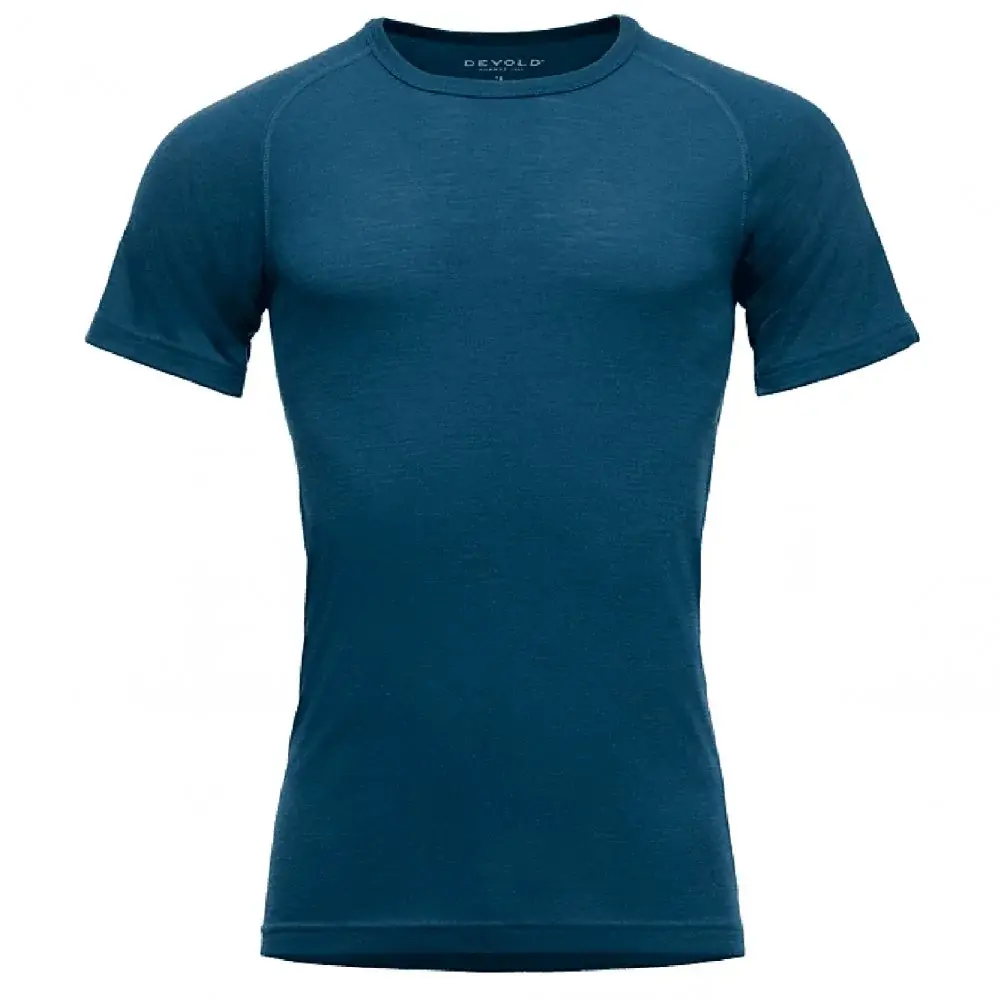 Devold Koszulka merino męska Devold Lauparen merino 190 Base Tee Man flood