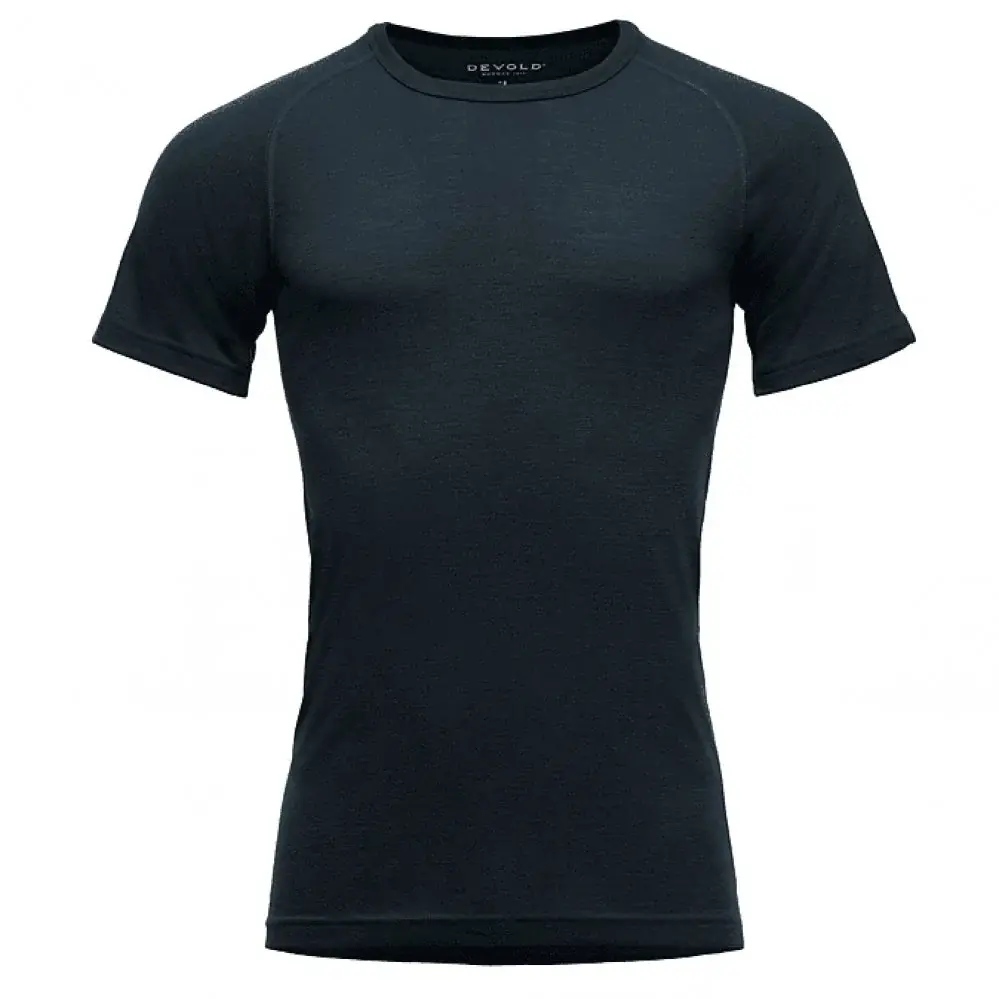 Devold Koszulka merino męska Devold Lauparen merino 190 Base Tee Man ink