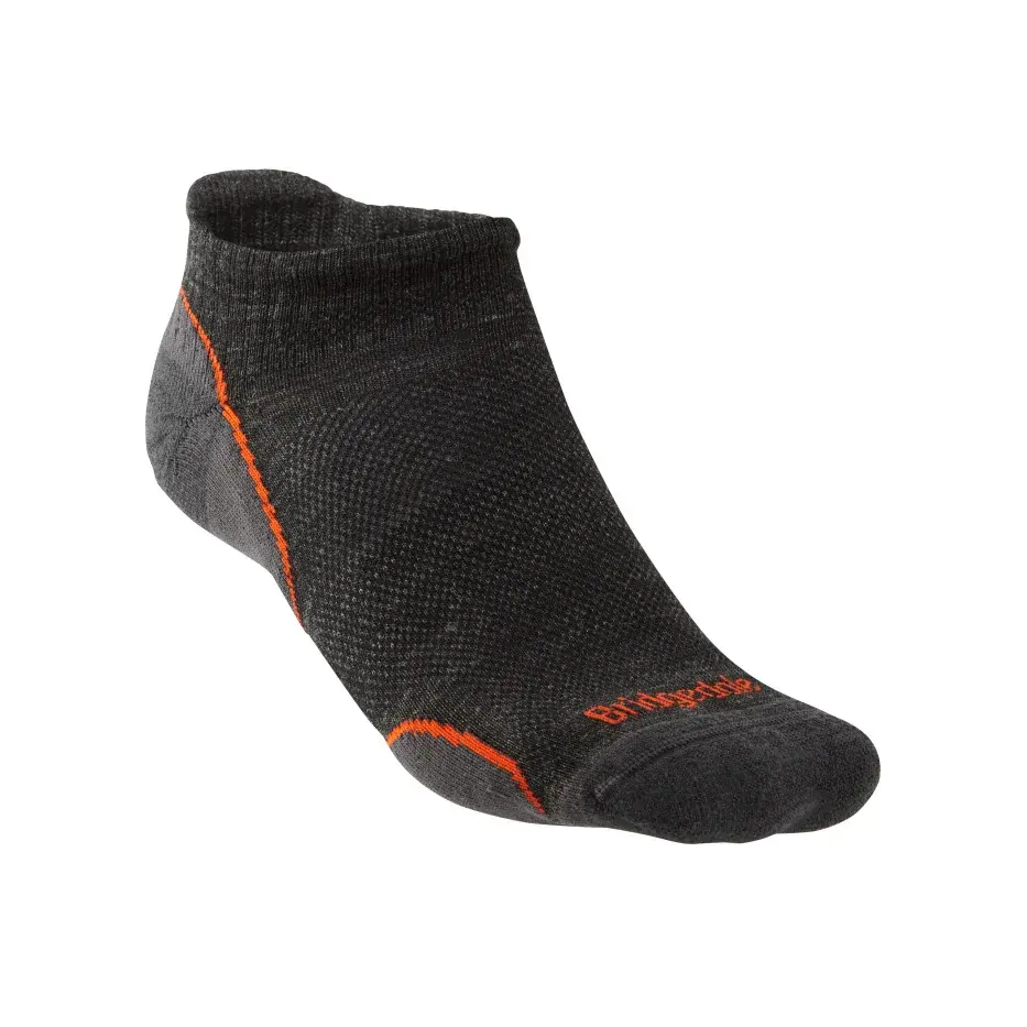 Skarpety turystyczne letnie męskie Bridgedale Hike UL T2 MP Low anthracite/orange