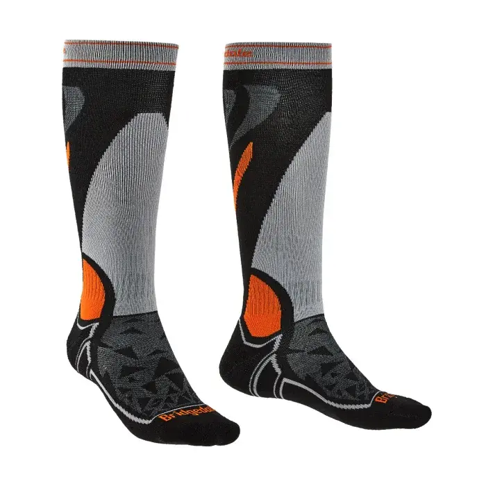 Skarpety męskie Bridgedale Ski Midweight black/silver/822