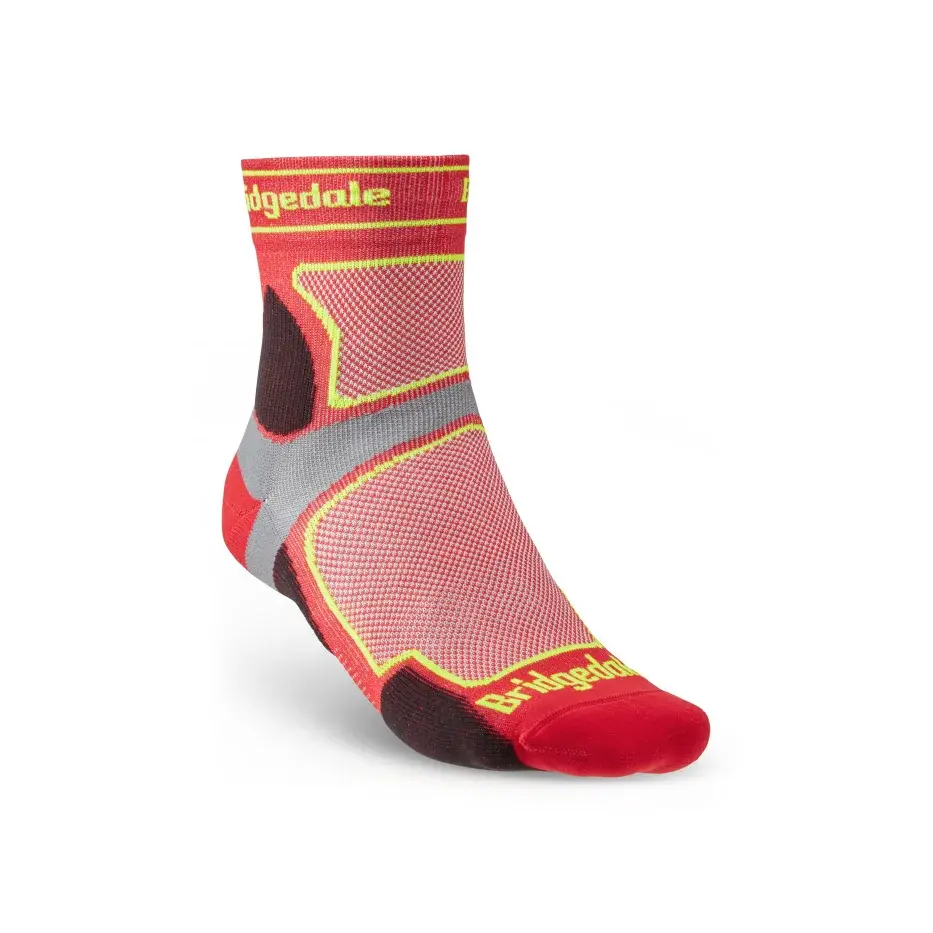Bridgedale Skarpety do biegania męskie Bridgedale Trail Run UL T2 CS 3/4 Crew red