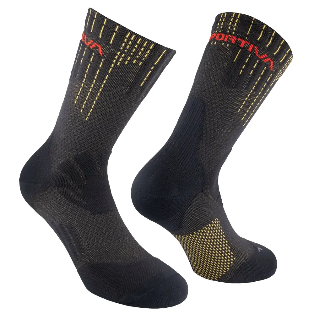 La Sportiva Skarpety męskie La Sportiva Endurance Trail Socks black/yellow