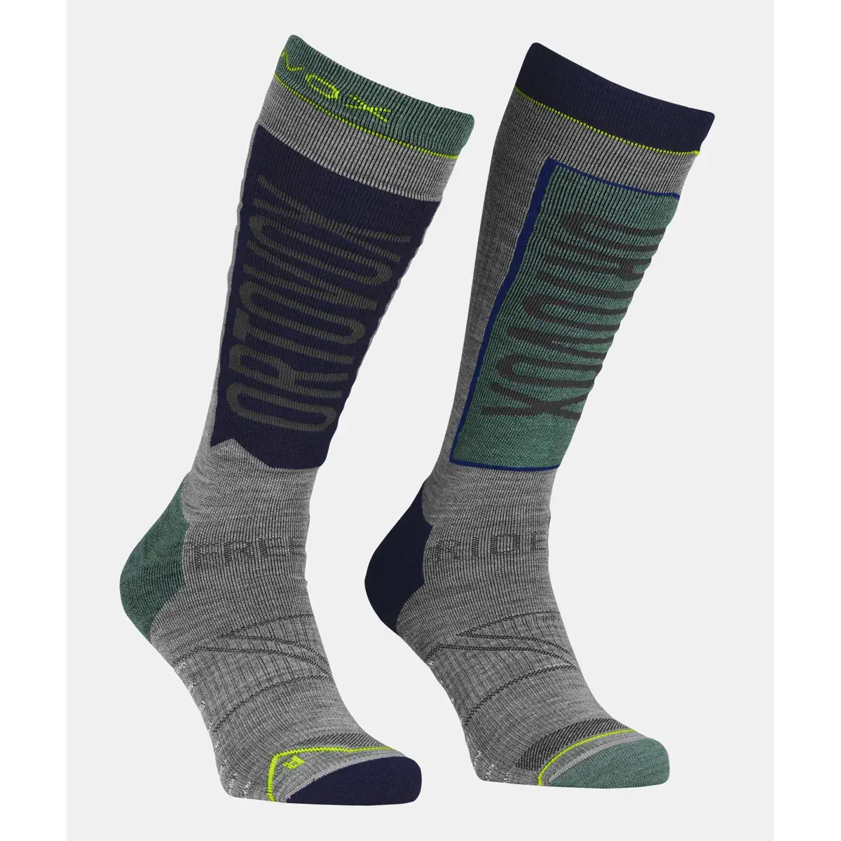 Skarpety narciarskie męskie Ortovox Free Ride Long Socks arctic grey