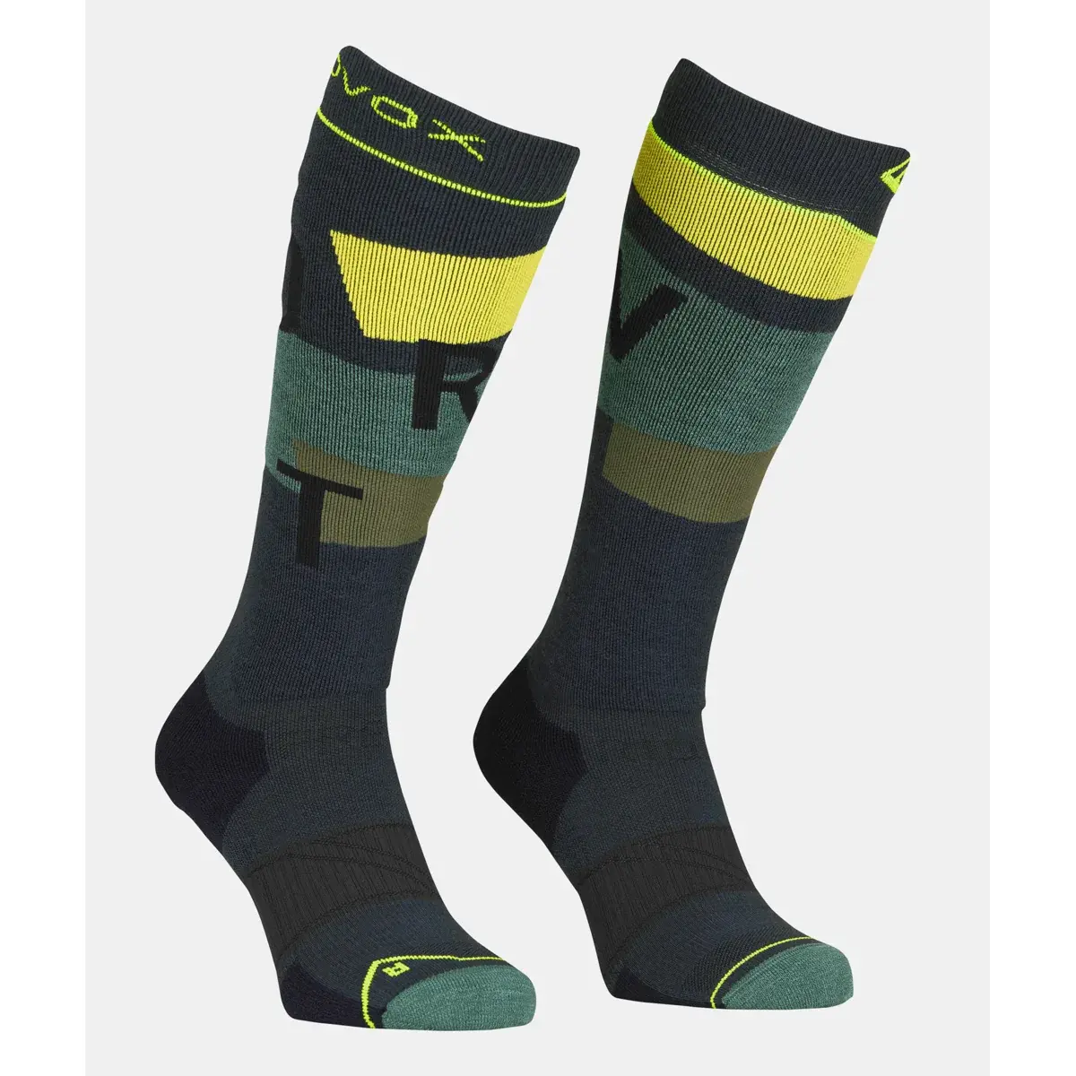 Skarpety narciarskie męskie Ortovox Free Ride Long Socks Cozy black steel
