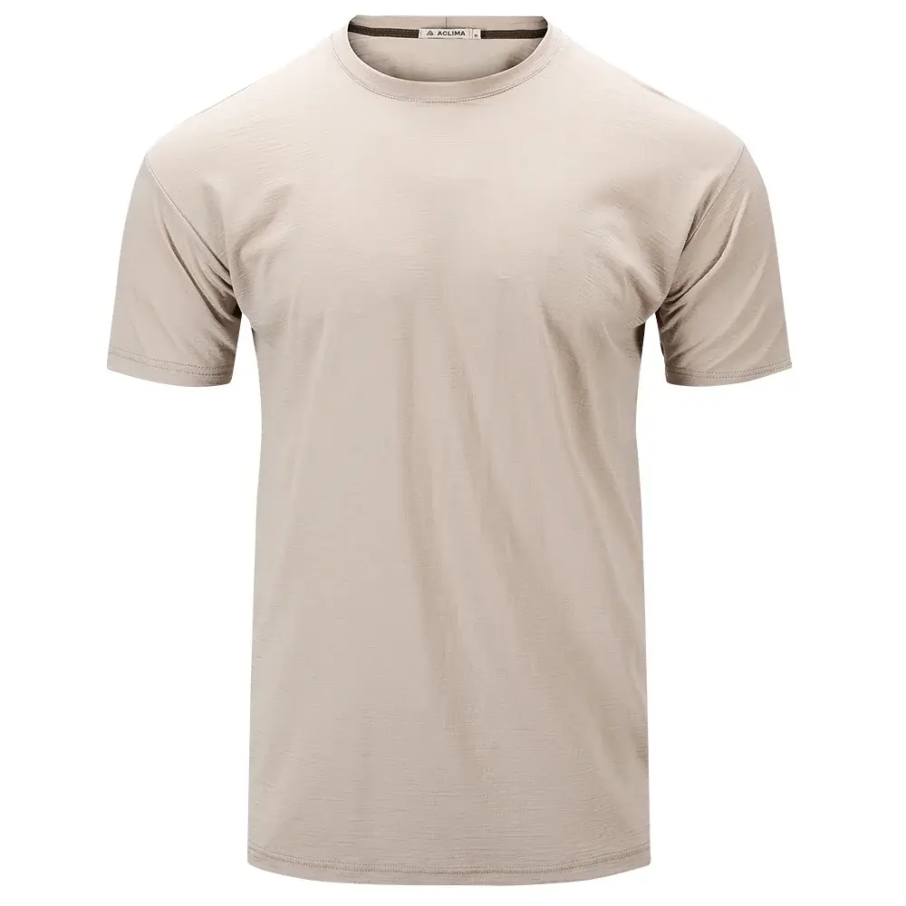 Aclima Koszulka termoaktywna męska Aclima LightWool 180 Classic Tee simply taupe