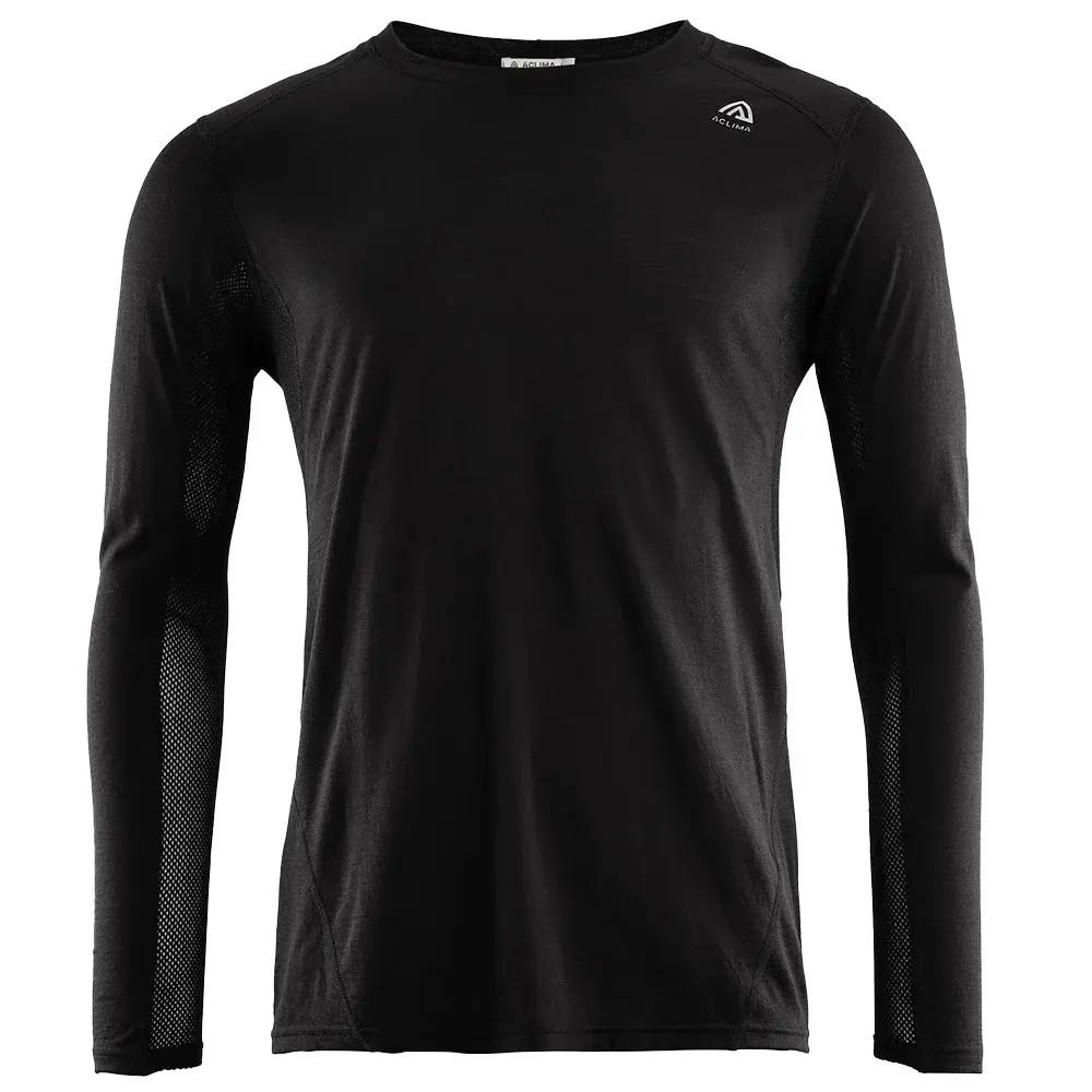 Aclima Koszulka termoaktywna męska Aclima LightWool Sports Shirt jet black