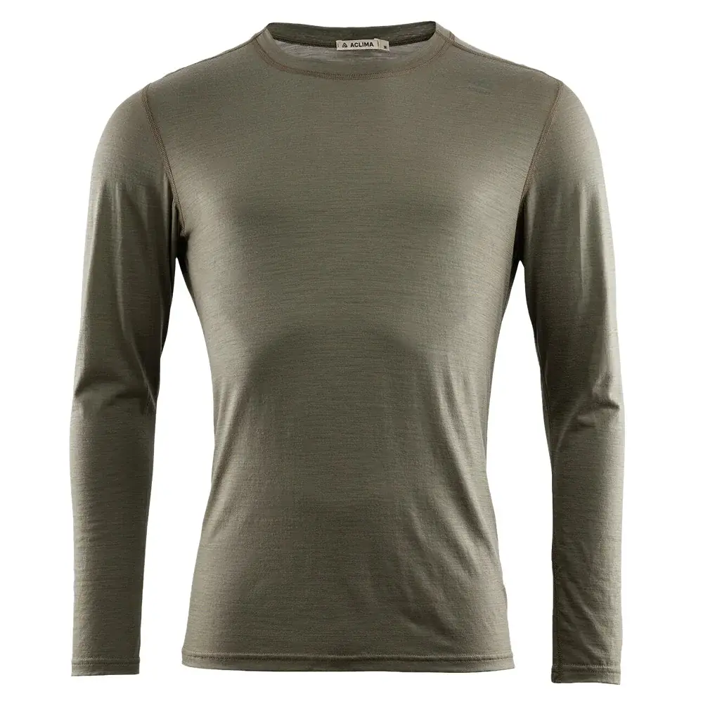 Aclima Koszulka termoaktywna męska Aclima LightWool Undershirt Long Sleeve ranger green