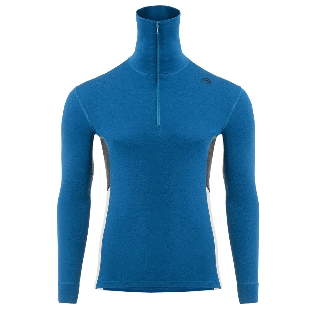 Aclima Koszulka termoaktywna męska Aclima WarmWool Polo Men corsair / beige melange / marengo