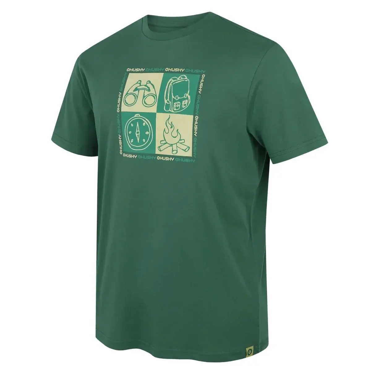 Koszulka męska Husky Tee Square M green
