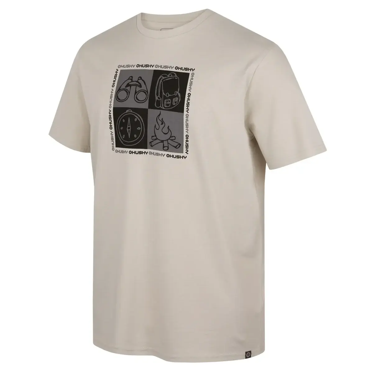 Koszulka męska Husky Tee Square M grey