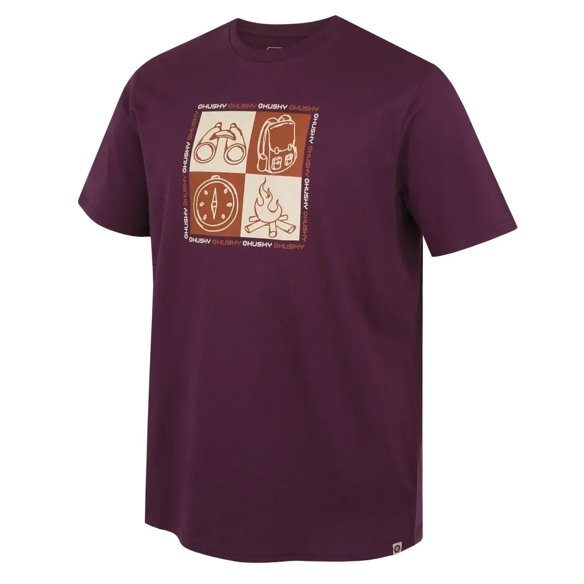 Koszulka męska Husky Tee Square M purple