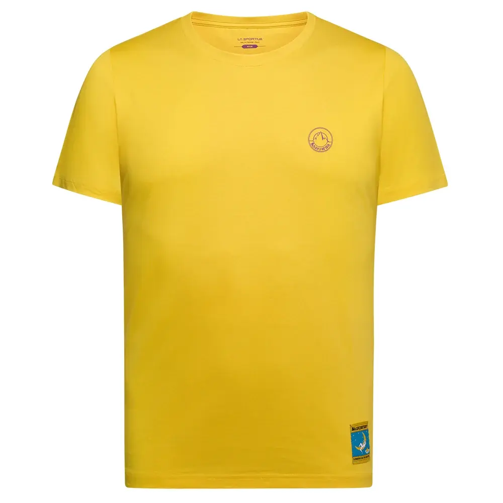 Koszulka męska La Sportiva Climbing on the Moon giallo/viola