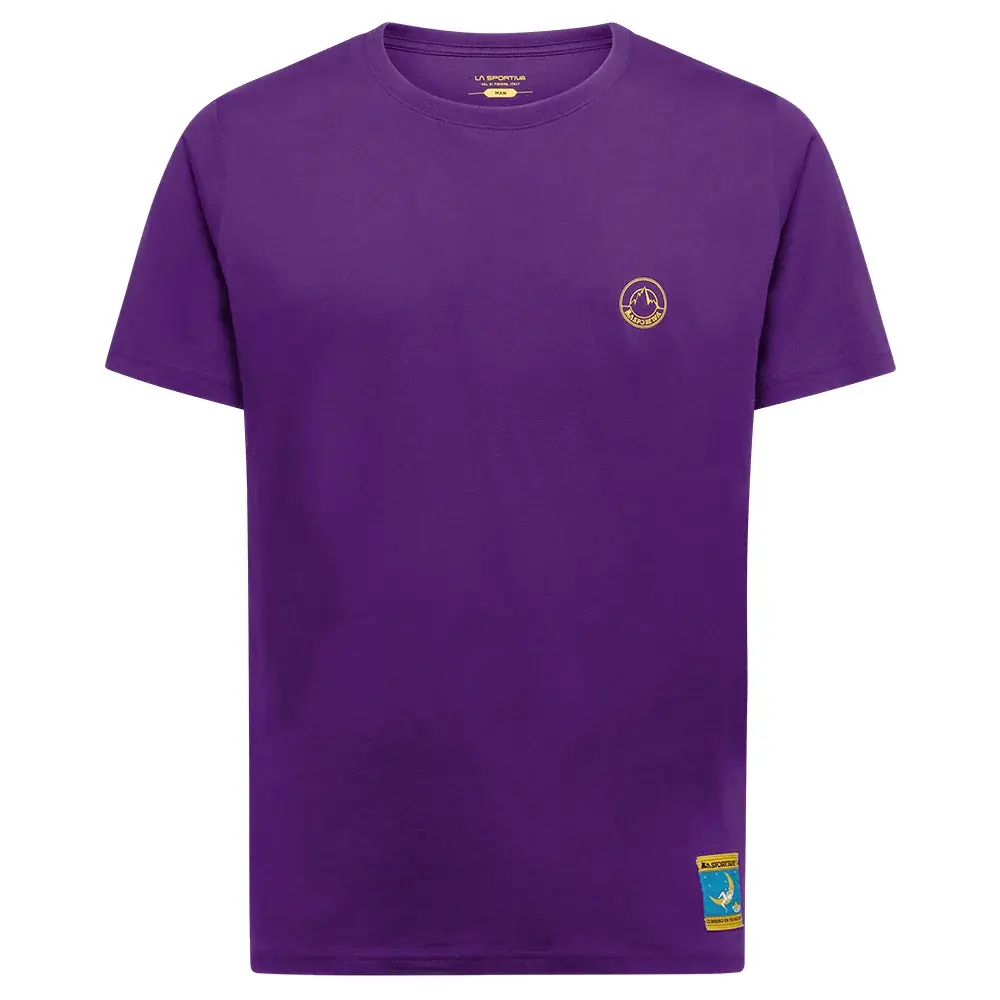 Koszulka męska La Sportiva Climbing on the Moon viola/giallo