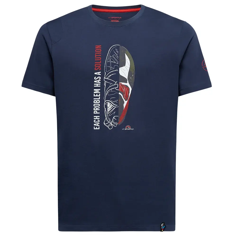 Koszulka męska La Sportiva Solution T-Shirt night sky/mountain red