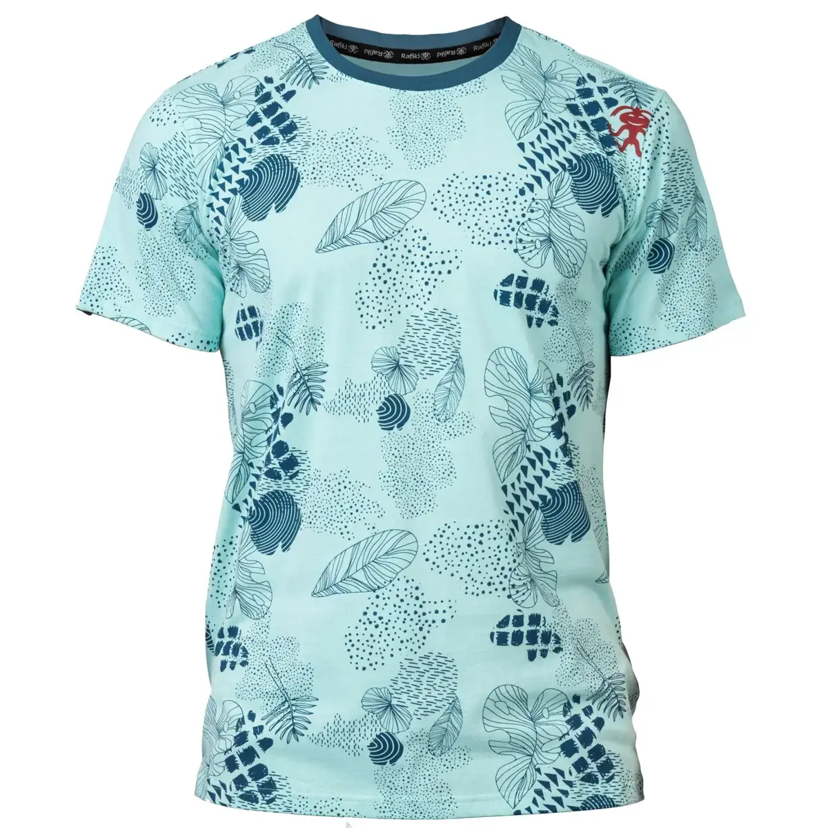 Rafiki Koszulka męska Rafiki Slack Print eggshell blue niebieski