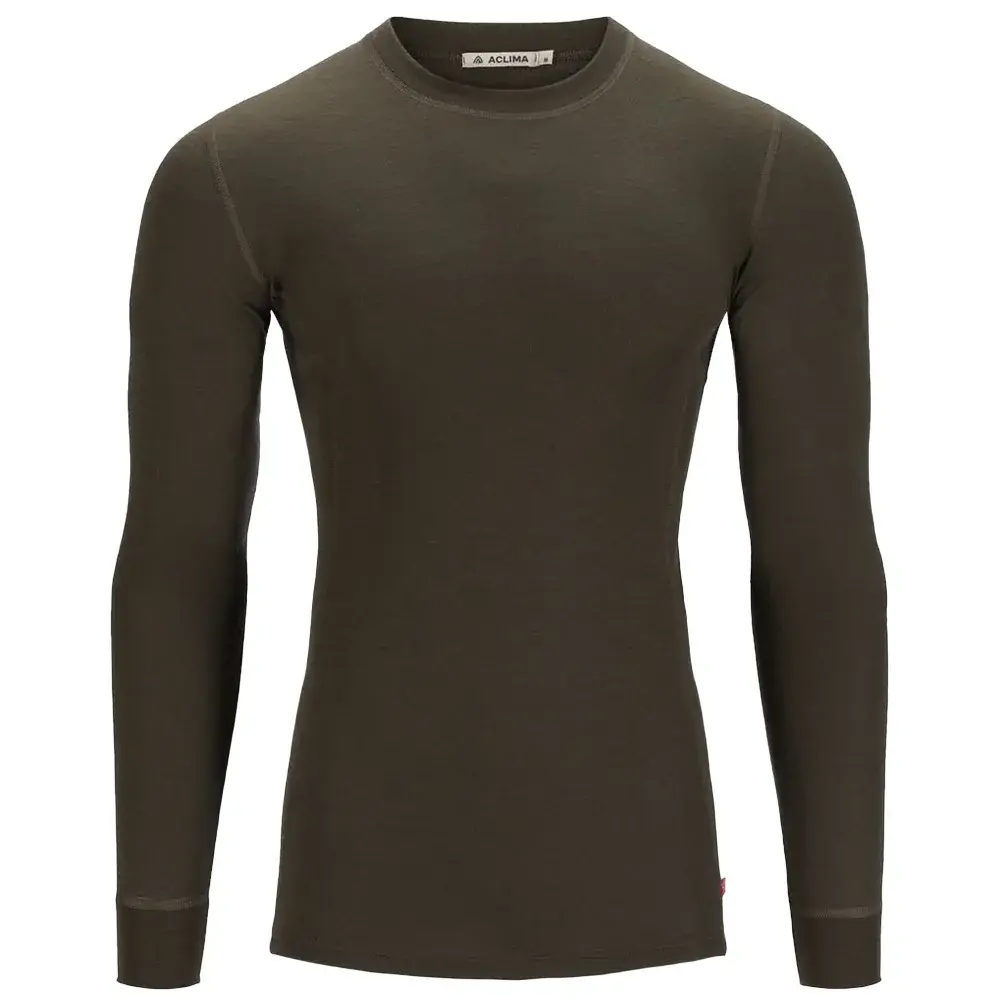 Aclima Koszulka męska Aclima WarmWool Crew Neck tarmac