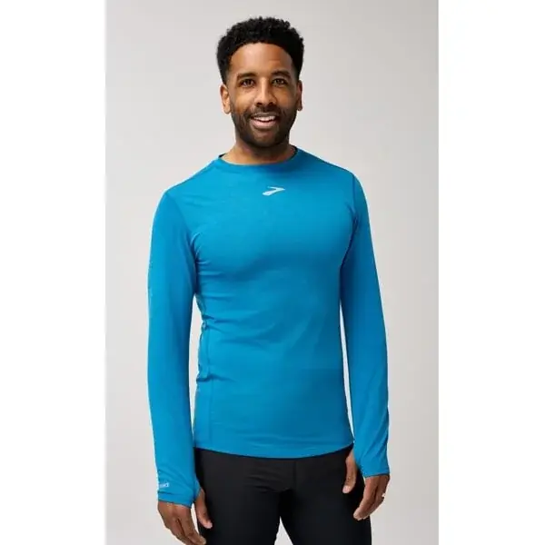 Koszulka męska Brooks High Point Long Sleeve niebieski