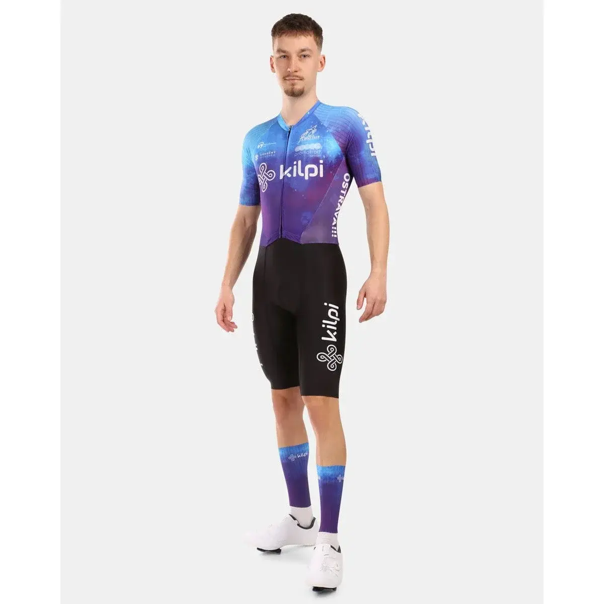 Koszulka rowerowa męska Kilpi AURORA-M niebieski