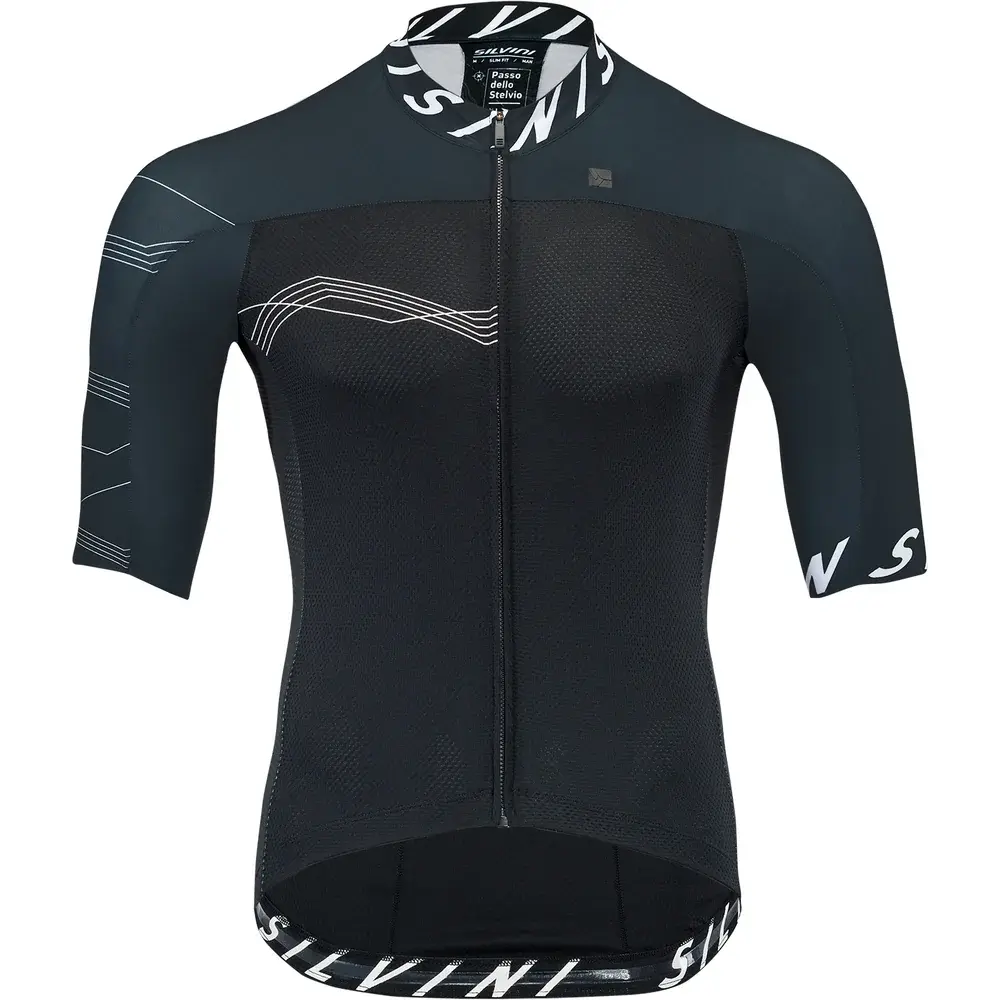 Silvini Koszulka rowerowa męska Silvini Stelvio Black white