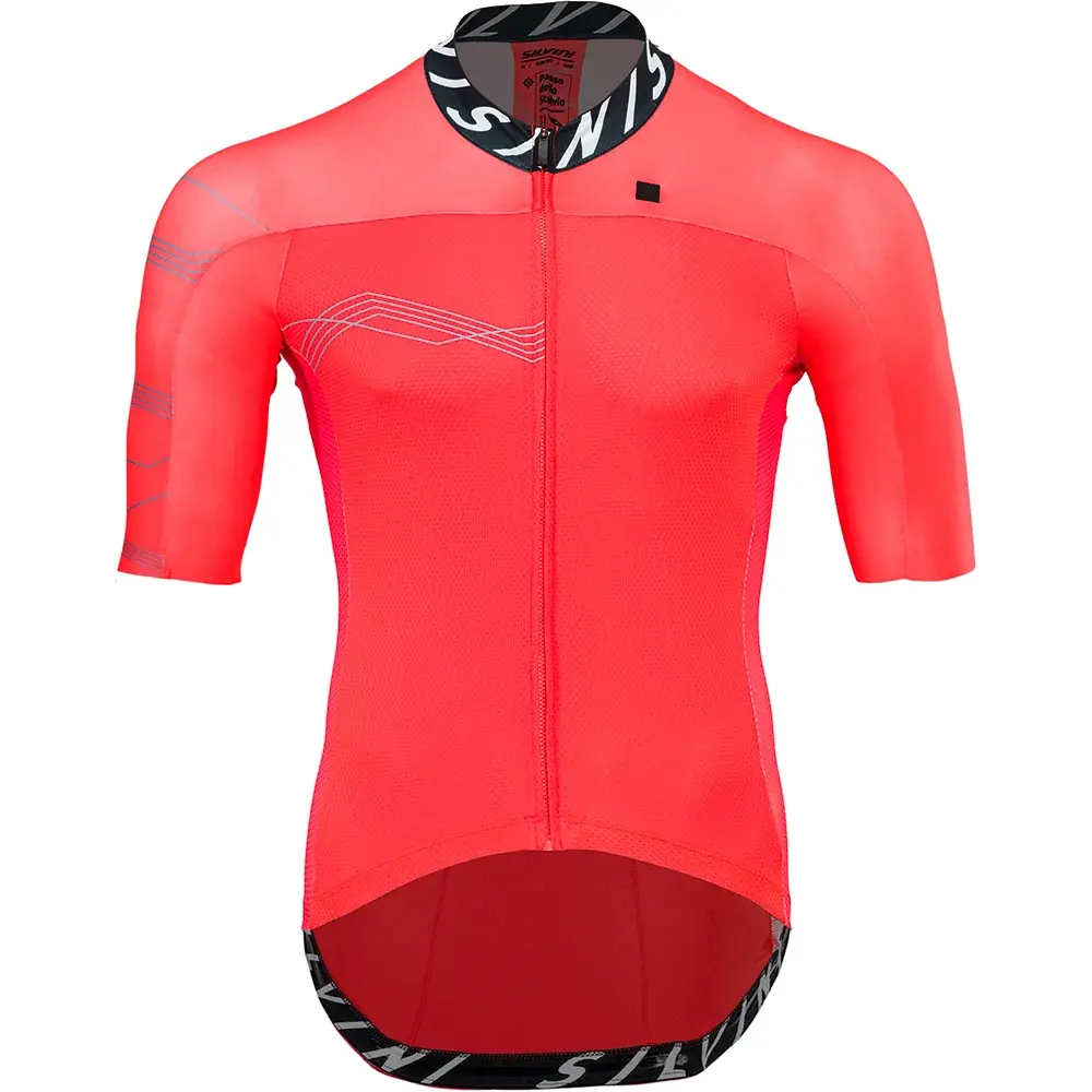 Koszulka rowerowa męska Silvini Stelvio Ruby black