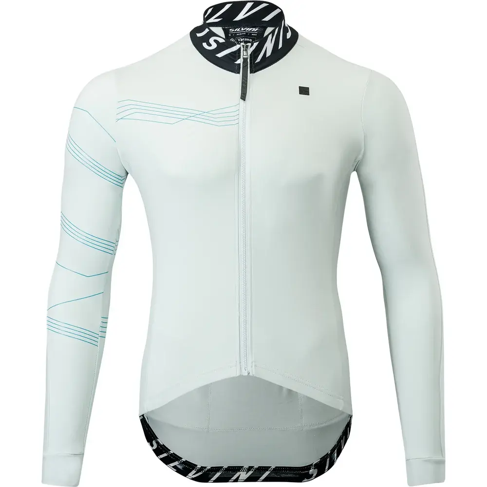 Koszulka rowerowa męska Silvini Varano Light blue/black
