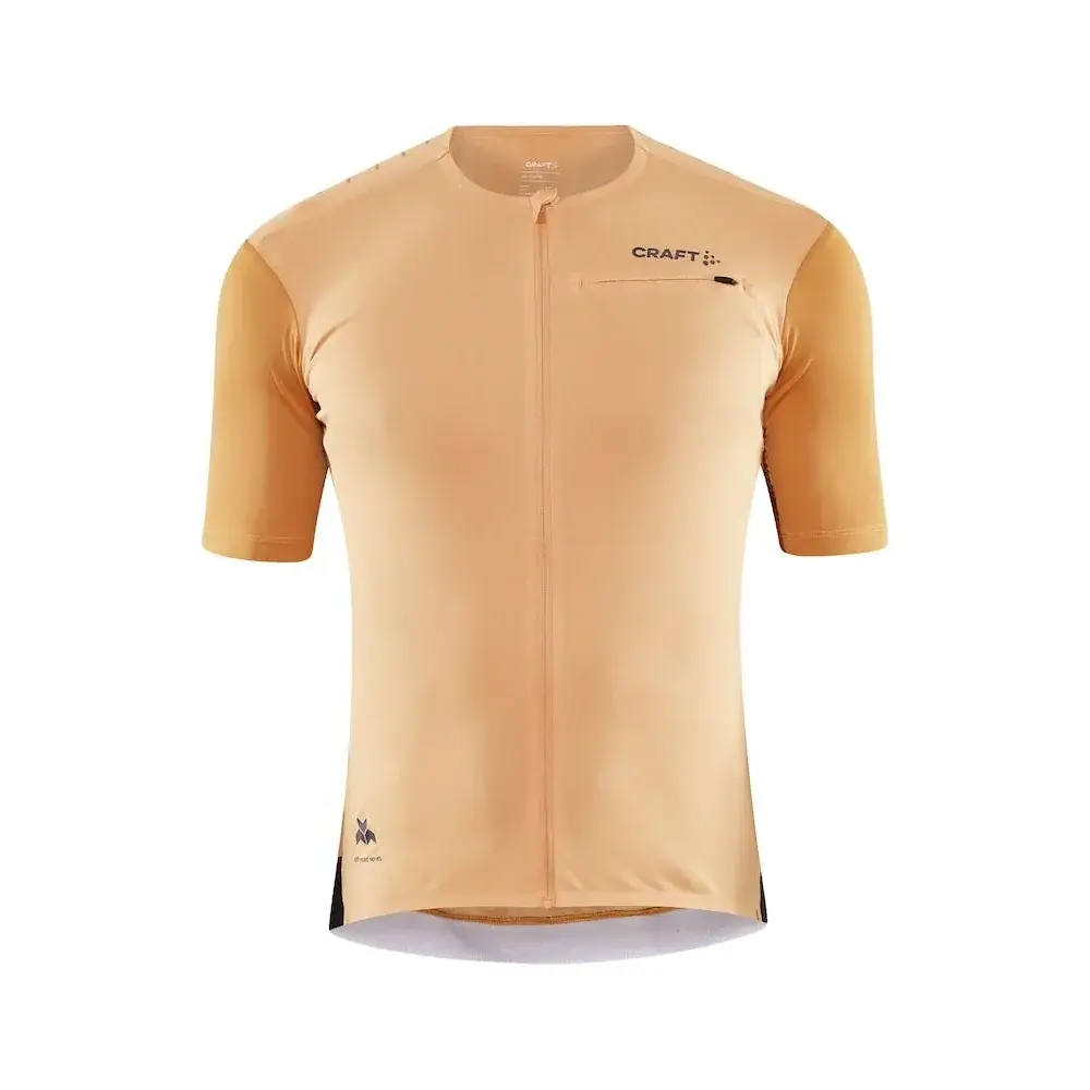 Koszulka rowerowa męska Craft PRO Gravel pomarańczowy