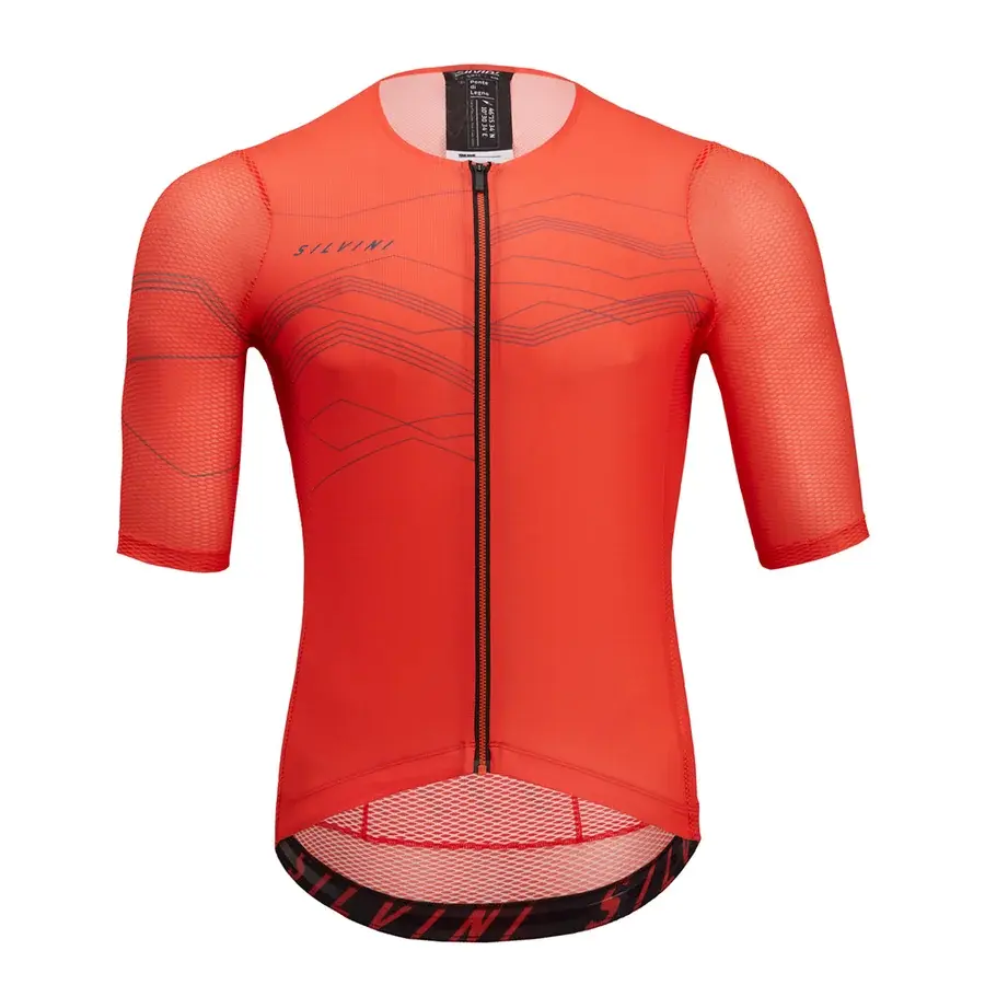 Silvini Koszulka sportowa męska Silvini Legno ruby-charcoal