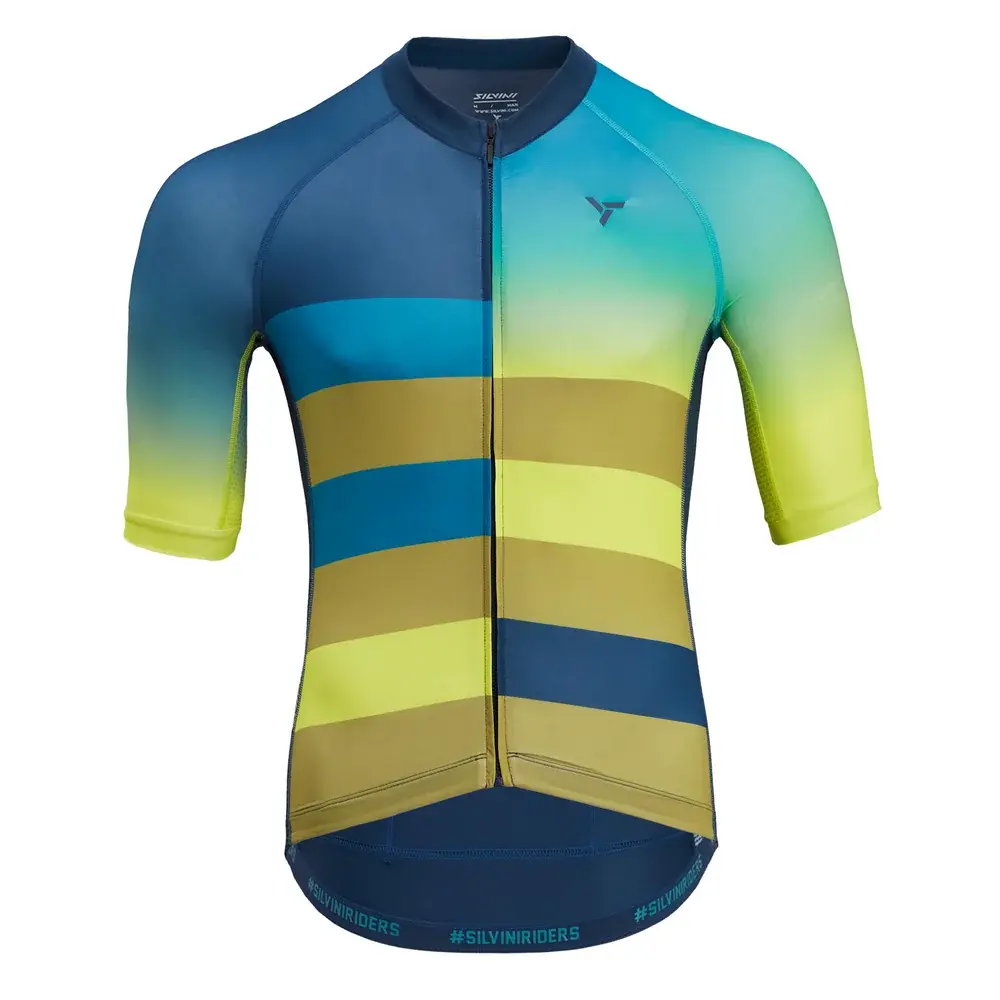 Koszulka sportowa męska Silvini Mazzano MD2042 navy-lime